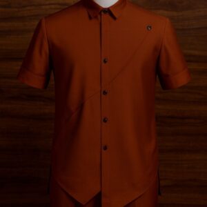 The Prestige Kaftan Shirt – Burnt Sienna