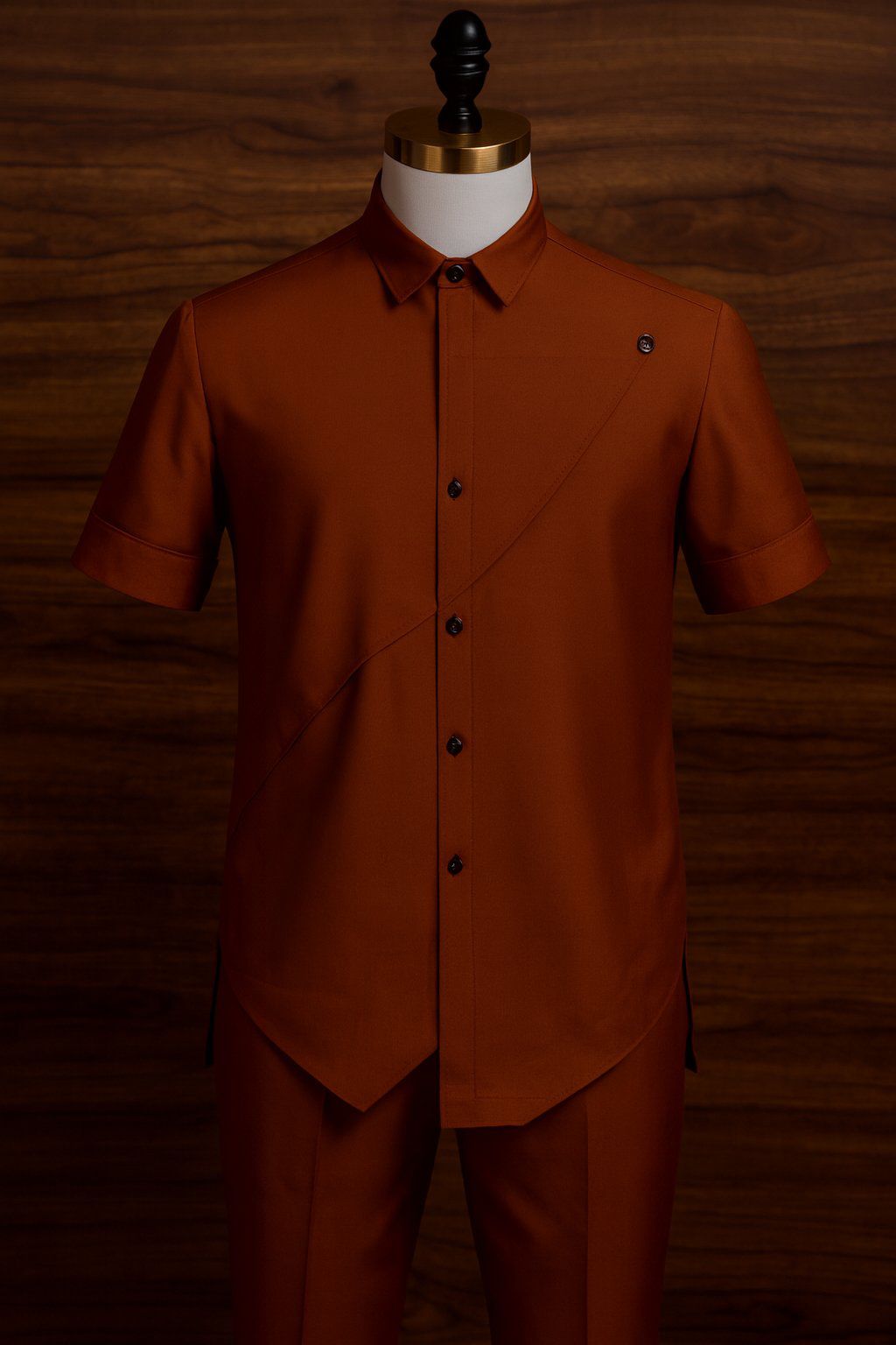 The Prestige Kaftan Shirt – Burnt Sienna