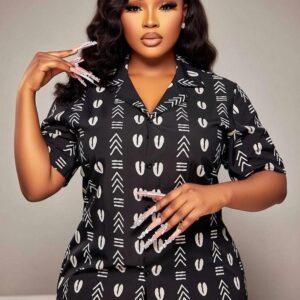 Heritage Pattern Button-Up Shirt