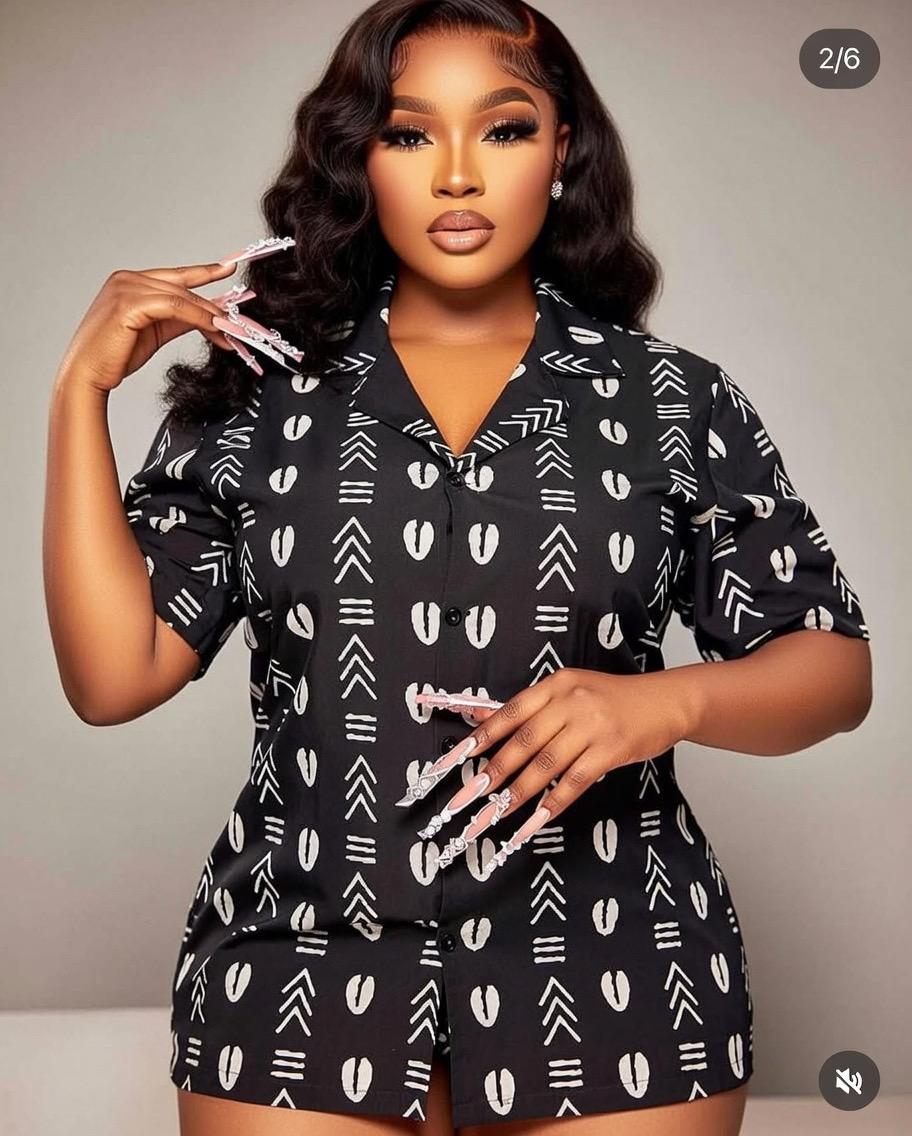 Heritage Pattern Button-Up Shirt